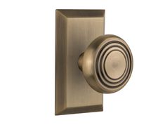 an image of a door knob on a white background with clippings to the left