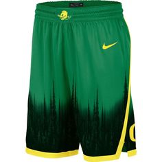 Look like a member of the Oregon Ducks team when you wear these Limited Basketball shorts from Nike. They feature authentic Oregon Ducks graphics and a flexible waistband for extra comfort. You'll feel ready to hit the hardwood in this pair of shorts designed with moisture-wicking Dri-FIT technology and Nike Dry fabrics that evaporate away sweat faster to help you stay cool. Brand: Nike Dri-FIT  technology wicks away moisture Elastic waistband with drawstring Heat-sealed graphics Imported Inseam Nike Green Moisture-wicking Athletic Shorts, Nike Green Moisture-wicking Shorts, Nike Green Moisture-wicking Bottoms, Nike Green Athletic Sportswear Shorts, Nike Bottoms With Elastic Waistband For Sports Season, Nike Shorts With Elastic Waistband For Sports Season, Nike Green Athletic Shorts With Elastic Waistband, Green Sportswear Shorts For Sports Season, Nike Athletic Shorts With Elastic Waistband