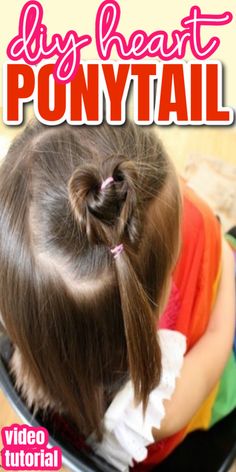 Heart Ponytail, Straight Ponytail Hairstyles, Ponytail Simple, Ponytail Tutorial, Banana For Hair, Create Your Life, Banana Hair Clips, Diy Heart