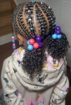 Long Lasting Hairstyles For Kids, Cute Protective Hairstyles For Kids, Toddler Braiding Hairstyles Girl, Hairstyles For 4c Hair Kids, Lil Girl Hairstyles Black Natural, Beads In Hair Kids, Bead Hairstyles For Kids Natural, Girls Braided Hairstyles Kids