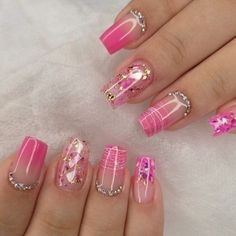 Mail Designs 2023, Nails Rosa, Elegant Touch Nails, Makeup Nails Designs, Fancy Nails Designs, Pretty Nail Designs, Acrylic Nails Coffin Short, Fancy Nails