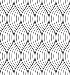 an abstract black and white background with wavy lines