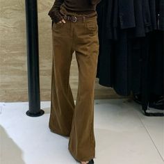 Product information: Thickness: medium Fabric name: Cotton Color: Brown Pants length: trousers Waist type: high waist Size: S,M,L Pants type: Loose Craft: collage/stitching Packing list: Jeans X1 Product Image: Worn Jeans, Coffee Sizes, Brown Coffee, Brown Pants, Type Of Pants, Pants Length, Fabric Names, Packing List, Coat Dress