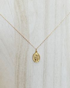 The charm measures 3/4" The chain measures 14" Handmade Gold-Filled charm, clasp, and chain Final sale, no exchanges nor returns will be available Handmade Gold, Sacred Heart, Gold Filled, Gold Necklace, Chain, Gold