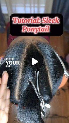 Extended Ponytail Weave With Braids, Sleek Low Ponytail Weave, Vpart Low Ponytail, Black Hair Ponytail With Bangs, Black Sleek Ponytail, 3 Part Sleek Ponytail, Shaved Sides Ponytail Weave, How To Do Weave Ponytail, Simple Weave Ponytail Hairstyles