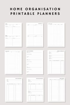 Household Planner Printables #plannergreek Planner Format, Planner Monthly Layout, Free Digital Planner, Budget Planner Template, Ultimate Planner, Daily Planner Pages, Household Planner