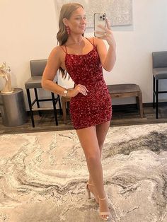 Sexy Homecoming Dress 2023 Criss-cross Tight Sparkly Short Party Gown – Yelure Hoco Dress Ideas, Hoco Dress Inspo, Cute Hoco Dresses, Burgundy Homecoming Dress, Backless Homecoming Dresses, 8th Grade Formal, Hoco Inspo, Hoco Ideas, Sequin Homecoming Dress