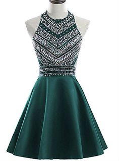 A-Line Green Satin Crystal Short Homecoming Dress,H4106 Champagne Homecoming Dresses, Gowns Short, Cheap Homecoming Dresses, White Homecoming Dresses, Moda Chic, Cocktail Gowns, Cute Prom Dresses, Short Homecoming Dress, Grad Dresses