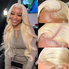 PRICES MAY VARY. 【613 Lace Front Wig Human Hair Quality】: 100% Unprocessed human hair body wave frontal wig , Super soft hair with natural looking, minimal shedding, tangle free and Ture to length.Glueless wigs human hair pre plucked with natural hairline, more baby hair around makes it more natural and beautiful. 【Blonde Lace Front Wigs Human Hair Advantage】: 613 hd lace frontal wig with swiss lace which is soft and breathable, suitable for most skins, easy to bleach knots, easy to install, nat 613 Lace Front Wig, Body Wave Lace Front Wigs, Girl Hair Colors, Hair Care Oil, Human Hair Wigs Blonde, Blonde Lace Front Wigs, Glueless Wigs, Lace Front Wigs Human Hair, Wig Human Hair