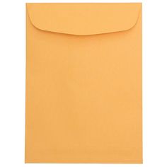 an orange envelope on a white background with clipping for the bottom flap and side flap