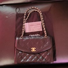 Authentic Pre-Loved Chanel Chain Shoulder Bag, Diana Flap. Leather Material. Very Good Condition. Some Minimal Signs Of Use. Firm Price. Inclusion: Authencity Card And Dust Bag Luxury Shopping Flap Bag Shaped Like A Satchel, Evening Flap Bag With Cc Turnlock And Top Handle, High-end Double Flap Bag For Shopping, Luxury Double Flap Bag For Travel, Luxury Double Flap Shoulder Bag For Formal Occasions, Luxury Double Flap Travel Bag, Top Handle Flap Bag With Cc Turnlock For Shopping, Shopping Flap Bag With Cc Turnlock And Top Handle, Top Handle Shoulder Bag With Cc Turnlock Closure