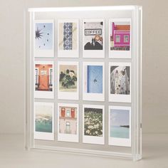 PRICES MAY VARY. Large Acrylic Picture Frame: Our Elil Giant Polaroid Frame is a statement piece for any room. Crafted from high-quality acrylic with double glass, it's perfect for creating stunning photo collages, displaying pressed flowers, or showcasing art. Its floating frame design adds a contemporary and artistic touch to your space. Our DIY Large frame, at 11.81" x 10.24", holds up to 12 Instax Mini films or a combination of Instax Square and Wide films, perfect for large-scale, creative Giant Polaroid Frame, Polaroid Pictures Display, Polaroid Display, Polaroid Picture Frame, Mini Picture Frames, Floating Picture Frames, Acrylic Picture Frames, Wedding Collage, Instax Film