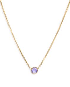 Zoe Lev 14K Yellow Gold Alexandrite Birthstone Solitaire Pendant Necklace, 16-18 Gold Tanzanite Jewelry With Bezel Setting, Elegant Yellow Gold Tanzanite Necklaces, Elegant Yellow Gold Tanzanite Necklace, Yellow Gold Tanzanite Pendant Necklace, Yellow Gold Tanzanite Necklace For Anniversary, Gold Tanzanite Pendant Necklace, Gold Tanzanite Necklace For Anniversary, Luxury Tanzanite Gold Necklaces, Elegant Gold Tanzanite Necklace