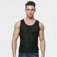 Men Mesh Tank Top Sleeveless Fitness Vest Wicking Sports Singlet Polyester Black Note: 1. This is in Asian sizing. Please check the measurements carefully before making a purchase. We suggest you buy one or two sizes larger. 2. Due to the light and screen setting difference, the item's color may be slightly different from the pictures. Size: L: shoulder: 44 cm/ 17.3 in, bust: 44 cm/ 17.3 in, length: 63 cm/ 24.8 in XL: shoulder: 46 cm/ 18.1 in, bust: 46 cm/ 18.1 in, length: 66 cm/ 26.0 in 2XL: sh Mens Workout Outfits, Men's Workout, Mesh Tank Top, Workout Outfits, Top Sleeveless, Active Wear Tops, Mens Fitness, Workout Clothes, Wicked