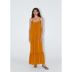 Nwt Zara Size Xl Pumpkin Long Textured Weave Dress Brand New With Tags Long Strappy Dress With A Straight-Cut Neckline, Pintucks On The Front And A Ruffled Hem. - 98% Polyester, 2% Elastane - Approximate Measurements: 21" Armpit To Armpit, 56" Length Viscose Sundress Maxi Dress For Daywear, Viscose Sundress Maxi Dress, Zara Summer Midi Dress With Flowy Fit, Summer Flowy Midi Dress By Zara, Zara Sundress Maxi Dress, Zara Summer Flowy Midi Dress, Viscose Midi Dress For Beach, Zara Maxi Length Sundress, Zara Sundress Maxi Dress For Daywear