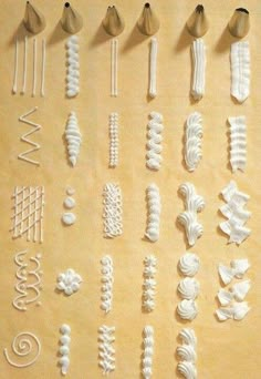 several different shapes and sizes of plastic objects