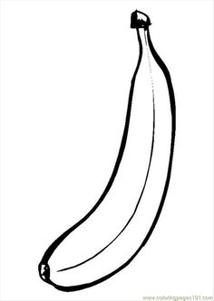 a black and white drawing of a banana on a white background with clippings