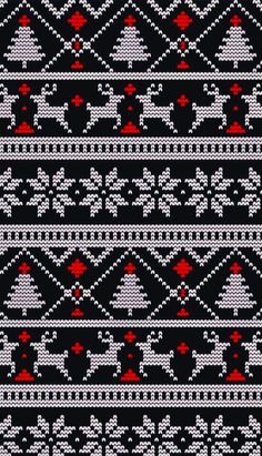 a black and white knitted christmas sweater with reindeers