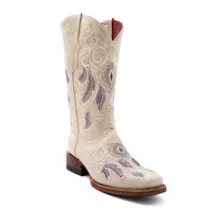 These intricately embroidered narrow square toe boots are not only eye-catching, but offer an extra bit of pizazz. The detail, design and colors make these boots shine! Premium Cowhide Leather Leather Outsole Leather Lining Goodyear Welted Detail Design, Square Toe Boots, Tractor Supply, Pet Life, Toe Boots, Western Cowboy Boots, Goodyear Welt, Boot Shoes Women, Cowhide Leather