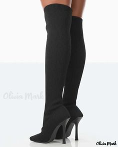 Olivia Mark - Stiletto Thigh High Boots Thigh High Boots, Olivia Mark, Thigh High, Thigh Highs, High Boots, Lingerie, Boots