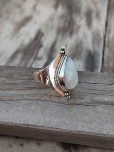 NOTE : WE USED NATURAL GEMSTONES , SO STONE MAY BE LITTLE DIFFERENT .This is a listing of Boho sterling silver ring # metal = sterling silver 925 # Gemstone - Rainbow Moonstone # Ring Size - Available in all Size # Stone Color - Rainbow # Stone Shape - Tear Drop Handmade Crafting bohemian Ring - This style has bohemian style . it will look beautiful when you wear it .. Thanks for visiting our shop ... favorite our shop for daily updates ... Spiritual Style Silver Jewelry For Summer, Bohemian Sterling Silver Stackable Rings Gift, Summer Sterling Silver Open Ring Jewelry, Elegant Silver Rings For Summer, Summer Gift Jewelry Open Ring, Elegant Handmade Rings For Summer, Handmade Elegant Summer Rings, Elegant Handmade Summer Rings, Adjustable Teardrop Moonstone Ring Gift