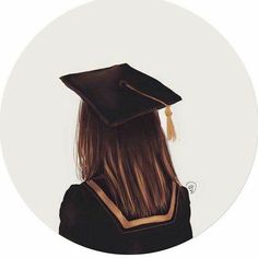 a woman wearing a graduation cap and gown