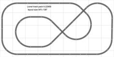 a drawing of a race track with two lanes