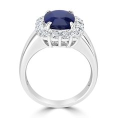 A perfect complement to your luxury look, this ring is crafted from 18k white gold. Set with a long cushion-cut Sapphire and sparkly round Diamonds, the ring adds luxury to your look and is perfect for big and small occasions. Product Information SKU J19780 Metal Type 18K Metal Color White Gold Ring Style Halo Primary Stone Gemstone Name Sapphire Gemstone Species Corundum No. Of Gemstones 1 Gemstone Shape Long Cushion Gemstone Color Royal Blue Gemstone Grade - Gemstone Clarity - Gemstone Weight Long Cushion, Luxury Look, White Gold Set, Ring Style, Blue Gemstones, White Gold Ring, Sapphire Gemstone, Gold Set, Gemstone Name