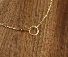 Tiny gold circle link and gold filled necklace by jersey608jewelry Delicate Circle Chain In Yellow Gold, Yellow Gold Jewelry With Delicate Circle Chain, Dainty Circle Yellow Gold Jewelry, Dainty Yellow Gold Circular Jewelry, Everyday Infinity Gold Jewelry, Minimalist Round Necklace With Rolo Chain, Dainty Jewelry With Round Pendant Rolo Chain, Dainty Jewelry With Delicate Open Circle Chain, Dainty Open Circle Jewelry With Delicate Chain