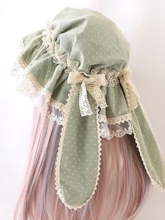 Pink And Green Aesthetic Outfits, Lace Hat, Style Kawaii, Clothing Design Sketches, Really Cute Outfits, Kawaii Clothes, Character Outfits, Lolita Fashion, Kawaii Fashion