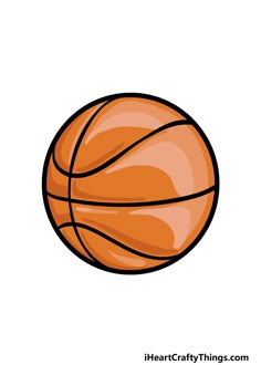 an orange basketball ball on a white background