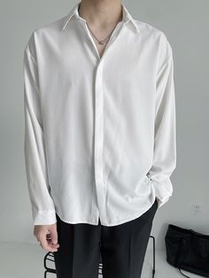 Brand Name: Aidase Material: PolyesterMaterial: SILKShirts Type: Casual ShirtsApplicable Scene: OfficeStyle: Smart CasualSleeve Length(cm): FullApplicable Season: Four SeasonsGender: MENItem Type: ShirtsCollar: Turn-down Collar