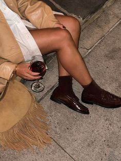 Preppy Chic in Steve Madden's Fall 2024 collection features standout boots and loafers. Combining contemporary trends with ‘90s nostalgia, it includes sleek loafers, platforms, distressed knee-high boots with rhinestones, tassels and metallic accents. Available in pops of red as well as bordeaux, rich burgundy / wine red, black, chic chocolate brown suede, these pieces are ideal for back-to-school & autumn outfits. Perfect for pairing with dresses, jeans, shorts, and skirts. Winter Business Leather Loafers, Leather Business Loafers For Winter, Fall Brogue Detailing Slip-on Oxfords, Fall Slip-on Oxfords With Brogue Detailing, Elegant Business Casual Oxfords For Fall, Elegant Oxfords For Business Casual In Fall, Formal Brown Platform Loafers For Fall, Elegant Brown Tassel Loafers For Fall, Chic Office Loafers For Fall