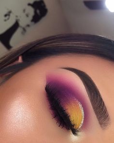 Yellow Eye Makeup, Drag Make-up, Smink Inspiration