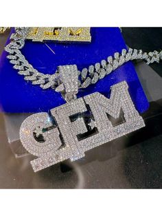 Iced Out GFM Gold Silver Color Hip Hop Pendant Necklace For Men Women Jewelry With  Link Chain God Family Money Pendant Rapper Necklace Silvery,Golden Punk,Hip-hop   Zinc Alloy     Men Fashion Jewelry, size features are:Bust: ,Length: ,Sleeve Length: Customized Silver Cuban Link Jewelry, Silver Name Necklace With Chain For Party, Silver Name Necklace With Cuban Link Curb Chain, Silver Pendant Name Necklace With Curb Chain, Iced Out, Men Pendant, Family Money, Outdoor Bag, Hip Hop Jewelry