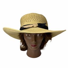 Halogen Tan Black Woven Straw Wide Brim Beach Summer Sun Hat Womens One Size Brand: Halogen Size Type: Regular Size: One Size Style: Sun Hat Material: Straw Color: Tan Secondary Color: Black Pattern: Solid Casual Wide Brim Boater Hat, Casual Sun Hat For Vacation Day Out, Casual Boater Hat With Upf 50+ For The Beach, Casual Straw Hat For Warm Weather Vacation, Lightweight Boater Hat For Vacation, Casual Boater Hat For Beach Season Travel, Casual Boater Hat For Beach Season, Casual Boater Hat For Beach, Casual Travel Boater Hat