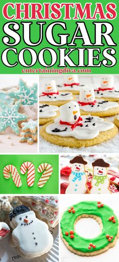 Christmas Sugar Cookies | Easy Dessert Recipes Gingerbread Cookie Decorating Ideas, Jello Shots Christmas, Halloween Cut Out Cookies, Christmas Sugar Cookie Designs, Sugar Cookie Decorations, Christmas Sugar Cookies Easy, Royal Icing Techniques, Christmas Turkey Recipes, Sugar Cookies Christmas