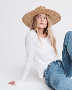 Open Weave Wide Brimmed Straw Hat | rag & bone Spring Summer Sun Hat, Beachy Natural Panama Hat For Spring, Everyday Summer Straw Hat, Casual Natural Fedora For Spring, Casual Crochet Straw Hat For Spring, Casual Natural Color Fedora For Spring, Spring Everyday Brimmed Panama Hat, Casual Brimmed Straw Hat For Spring, Natural Panama Hat For Spring Warm Weather