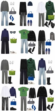 A 12 Piece Edgy Classic Winter Capsule Wardrobe - livelovesara Queer Capsule Wardrobe, Edgy Capsule Wardrobe 2024, Rock Capsule Wardrobe, Edgy Capsule Wardrobe, Handbag Jeans, Classic Edgy Style, Edgy Classic Style, Jeans Earrings, Capsule Wardrobe Outfit Ideas