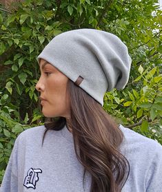 This is a heather grey cotton ribbed slouchy beanie. This hat is very comfy, a medium weight rib adds a chunky look to this beanie.  The nature of this fabric is very strechy so this hat will be a comfy slouchy fit. The following are the (unstretched) measurement of each hat around head.  For example I have a 21" head, I wear a MEDIUM and its a comfy fit.  XS: 17" - Toddler Small: 18" - Child Medium: 19" - Teen/ Small Women  Large: 21" - Large Adult XL: 23" - XL Adult XXL: 25" XXL Adult Casual One Size Bonnet Cap, Casual One Size Fits Most Bonnet, Adjustable Casual Bonnet, Casual Slouchy Bonnet, Casual Slouchy Cap, Casual Solid Color Bonnet, One Size, Casual Solid Color Bonnet, Casual Adjustable Bonnet, Gray Casual Beanie One Size