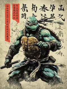 Some vintage japanese ninja turtle -- Choose from our vast selection of Crewneck and V-Neck T-Shirts to match with your favorite design to make the perfect graphic T-Shirt. Pick your favorite: Classic, Boxy, Tri-Blend, V-Neck, or Premium. Customize your color! For men and women. Ninja Turtles Comic Book, Tmnt Donatello, Tmnt Fan Art, Japanese Ninja, Beach Cartoon, Donatello Ninja Turtle, Ninja Art, Water Aesthetic