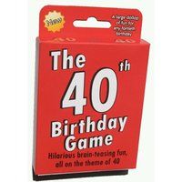 the 40 birthday game is in its box