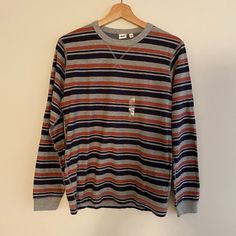 Uniqlo Long Sleeve Striped Shirt Nwt Size Small Uniqlo Cotton Top For Fall, Uniqlo Cotton Long Sleeve Tops, Uniqlo Long Sleeve Cotton Top, Winter Casual Uniqlo Tops, Uniqlo Long Sleeve Cotton Shirt, Uniqlo Cotton Long Sleeve Shirt, Long Sleeve Striped Shirt, Striped Long Sleeve Shirt, Striped Shirt