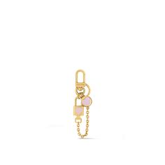 LOUIS VUITTON® - Cadenas Key Holder - Gold Signature Rings, Louis Vuitton Official, Bag Handle, Key Holder, Heart Charm, Gold Tones, Monogram, Louis Vuitton, Key