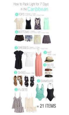 the ultimate guide to packing for 7 days in the caribbean and how to pack