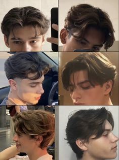 Haircut Ponytail, Mens Haircuts Straight Hair, Muka Lelaki, Mens Haircuts Short Hair, Middle Part Hairstyles