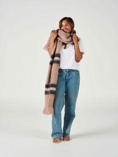 Aside from keeping you warm and cosy, this extra-long and perfectly oversized scarf in peony enjoys a contemporary aesthetic. Learn More size guide Oversized Scarf, Contemporary Aesthetic, Frappe, Extra Long, Soft Fabrics, Size Guide, Fabric