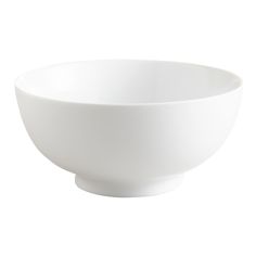 a white bowl is shown on a white background