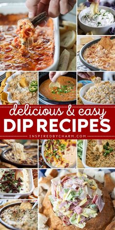 delicious and easy dip recipes that are perfect for any family to enjoy in the kitchen