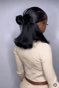 Short Slik Press Hairstyles, Half Up Half Down Bob Wig, Half Up Half Down Hair Black Women Silk Press, Half Up Half Down Real Hair Black Women, Half Up Half Down Hair Bob, Half Up Half Down Spiky Bun Black Women, Half Up Half Down Hair Black Women Y2k, Short Half Up Half Down Quick Weave, Slik Press For Black Women Hairstyles